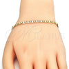 Pulsera Básica 5.223.017.07 Oro Laminado, Pulido, Tono Dorado (100 Gauge, 04 MM Thickness, 7 Inches Length)