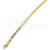 Pulsera Básica 5.223.017.07 Oro Laminado, Pulido, Tono Dorado (100 Gauge, 04 MM Thickness, 7 Inches Length)