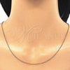 Gargantilla Basica 04.179.0012.18 Oro Laminado, Diseño de Box, Pulido, Tono Dorado (01 MM Thickness, 18 Inches Length)