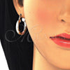 Argolla Pequeña 02.170.0250.25 Oro Laminado, Diamantado, Tres Tonos