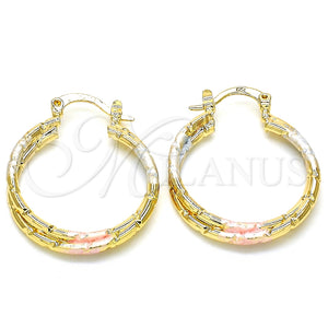 Argolla Pequeña 02.170.0252.25 Oro Laminado, Pulido, Tres Tonos