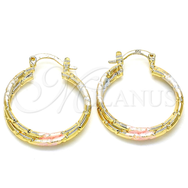 Argolla Pequeña 02.170.0252.25 Oro Laminado, Pulido, Tres Tonos