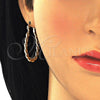 Argolla Pequeña 02.170.0253.25 Oro Laminado, Diseño de Torcido, Pulido, Tono Dorado