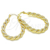 Argolla Pequeña 02.170.0253.25 Oro Laminado, Diseño de Torcido, Pulido, Tono Dorado
