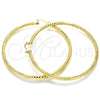 Argolla Extra Grande 02.170.0242.80 Oro Laminado, Diamantado, Tono Dorado