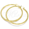 Argolla Extra Grande 02.170.0242.80 Oro Laminado, Diamantado, Tono Dorado