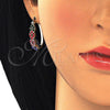 Argolla Pequeña 02.100.0069.4.15 Oro Laminado, con Multicolor Cristal, Pulido, Tono Dorado