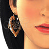 Argolla Grande 02.63.2675.50 Oro Laminado, Diseño de Con Nombre y Bambu, Pulido, Tono Dorado