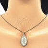 Collares con Dije 04.106.0050.1.20 Oro Laminado, Diseño de Guadalupe, Pulido, Tono Dorado (02 MM Thickness, 20 Inches Length)