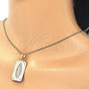 Collares con Dije 04.106.0057.20 Oro Laminado, Diseño de Guadalupe, Pulido, Tres Tonos (Grosor 02 MM, 20 Pulgadas de Largo)