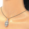 Collares con Dije 04.106.0045.1.20 Oro Laminado, Diseño de Guadalupe, Pulido, Tono Dorado (02 MM Thickness, 20 Inches Length)