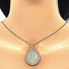 Collares con Dije 04.106.0062.1.20 Oro Laminado, Diseño de Guadalupe, Pulido, Tono Dorado (02 MM Thickness, 20 Inches Length)