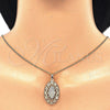 Collares con Dije 04.106.0052.1.20 Oro Laminado, Diseño de Guadalupe, Pulido, Tono Dorado (02 MM Thickness, 20 Inches Length)