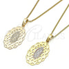 Collares con Dije 04.106.0052.1.20 Oro Laminado, Diseño de Guadalupe, Pulido, Tono Dorado (02 MM Thickness, 20 Inches Length)