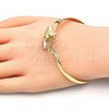 Aro Individual 07.185.0008.1.04 Oro Laminado, Pulido, Tono Dorado (05 MM Thickness, Size 4 (2.25 Diameter))