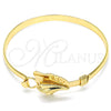 Aro Individual 07.185.0008.1.04 Oro Laminado, Pulido, Tono Dorado (05 MM Thickness, Size 4 (2.25 Diameter))