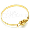 Aro Individual 07.185.0008.1.04 Oro Laminado, Pulido, Tono Dorado (05 MM Thickness, Size 4 (2.25 Diameter))