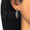 Argolla Pequeña 02.210.0267.6.25 Rodio Laminado, con Zirconia Cubica Granate y Blanca, Pulido, Rodinado
