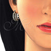 Argolla Pequeña 02.210.0269.3.15 Oro Laminado, con Negro and Blanca Zirconia Cubica, Pulido, Tono Dorado