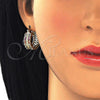 Argolla Pequeña 02.210.0276.3.20 Oro Laminado, con Multicolor Zirconia Cubica, Pulido, Tono Dorado