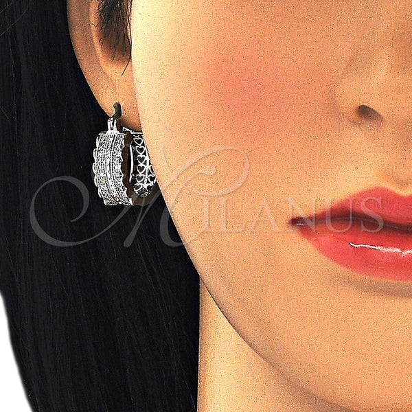 Argolla Pequeña 02.210.0276.4.20 Rodio Laminado, con Zirconia Cubica Blanca, Pulido, Rodinado