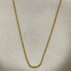 Gargantilla Basica 04.32.0014.22 Oro Laminado, Diseño de Bola, Pulido, Tono Dorado (01 MM Thickness, 22 Inches Length)