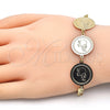 Pulsera Elegante 03.63.2038.08 Oro Laminado, Diseño de Elefante, Pulido, Tono Dorado (05 MM Thickness, 8 Inches Length)