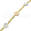 Pulsera Elegante 03.63.2060.08 Oro Laminado, Diseño de Ãrbol, Pulido, Dos Tonos (05 MM Thickness, 8 Inches Length)