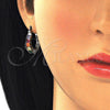 Argolla Pequeña 02.210.0280.9.15 Rodio Laminado, con Zirconia Cubica Multicolor, Pulido, Rodinado