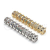Argolla Pequeña 02.210.0282.4.20 Oro Laminado, con Multicolor Zirconia Cubica, Pulido, Tono Dorado