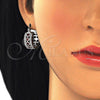 Argolla Pequeña 02.210.0284.6.20 Rodio Laminado, con Zirconia Cubica Granate y Blanca, Pulido, Rodinado