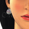 Argolla Pequeña 02.210.0286.7.20 Rodio Laminado, con Zirconia Cubica Multicolor, Pulido, Rodinado