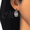 Argolla Pequeña 02.210.0286.7.20 Rodio Laminado, con Zirconia Cubica Multicolor, Pulido, Rodinado