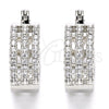 Argolla Pequeña 02.210.0291.4.20 Rodio Laminado, con Zirconia Cubica Blanca, Pulido, Rodinado
