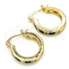 Argolla Pequeña 02.210.0294.2.20 Oro Laminado, con Zafiro Azul and Blanca Zirconia Cubica, Pulido, Tono Dorado