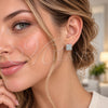 Arete Dormilona 02.344.0011 Oro Laminado Blanco, con Zirconia Cubica Blanca, Pulido, Rodinado