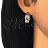 Argolla Pequeña 02.210.0297.2.20 Oro Laminado, Diseño de Corazón, con Negro and Blanca Zirconia Cubica, Pulido, Tono Dorado