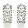 Argolla Pequeña 02.210.0299.5.20 Rodio Laminado, con Zirconia Cubica Blanca, Pulido, Rodinado