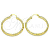 Argolla Mediana 02.213.0151.40 Oro Laminado, Diamantado, Tono Dorado