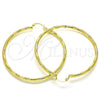 Argolla Grande 02.213.0153.60 Oro Laminado, Diamantado, Tono Dorado