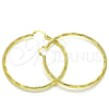 Argolla Grande 02.213.0153.60 Oro Laminado, Diamantado, Tono Dorado