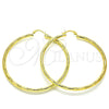 Argolla Grande 02.213.0153.60 Oro Laminado, Diamantado, Tono Dorado