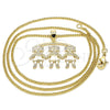 Collares con Dije 04.213.0165.20 Oro Laminado, Diseño de Niñita Pequeña, Pulido, Tono Dorado (01 MM Thickness, 20 Inches Length)