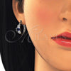 Argolla Pequeña 02.210.0303.7.15 Rodio Laminado, con Zirconia Cubica Zafiro Azul y Blanca, Pulido, Rodinado