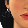 Argolla Huggie 02.216.0051.15 Acero Inoxidable, con Cristal Blanca, Pulido, Tono Plateado