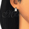 Argolla Huggie 02.216.0053.15 Acero Inoxidable, Pulido, Tono Plateado