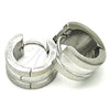 Argolla Huggie 02.216.0053.15 Acero Inoxidable, Pulido, Tono Plateado