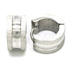 Argolla Huggie 02.216.0053.15 Acero Inoxidable, Pulido, Tono Plateado