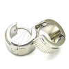 Argolla Huggie 02.230.0025.15 Acero Inoxidable, Pulido, Tono Plateado