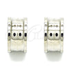Argolla Huggie 02.230.0030.15 Acero Inoxidable, Pulido, Tono Plateado